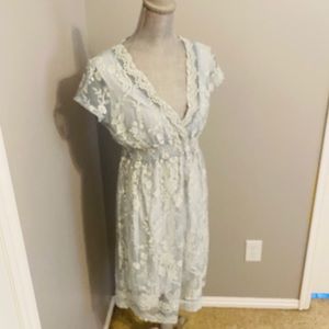 Venus light blue lace dress